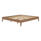Cadre de lit Now Furniture King, lit plateforme en bois