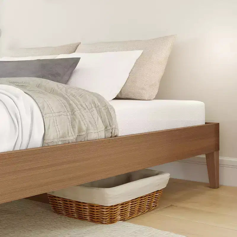 Cadre de lit Now Furniture King, lit plateforme en bois