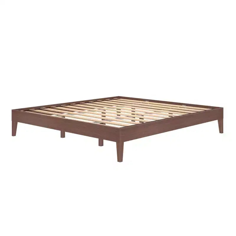 Cadre de lit Now Furniture King, lit plateforme en bois