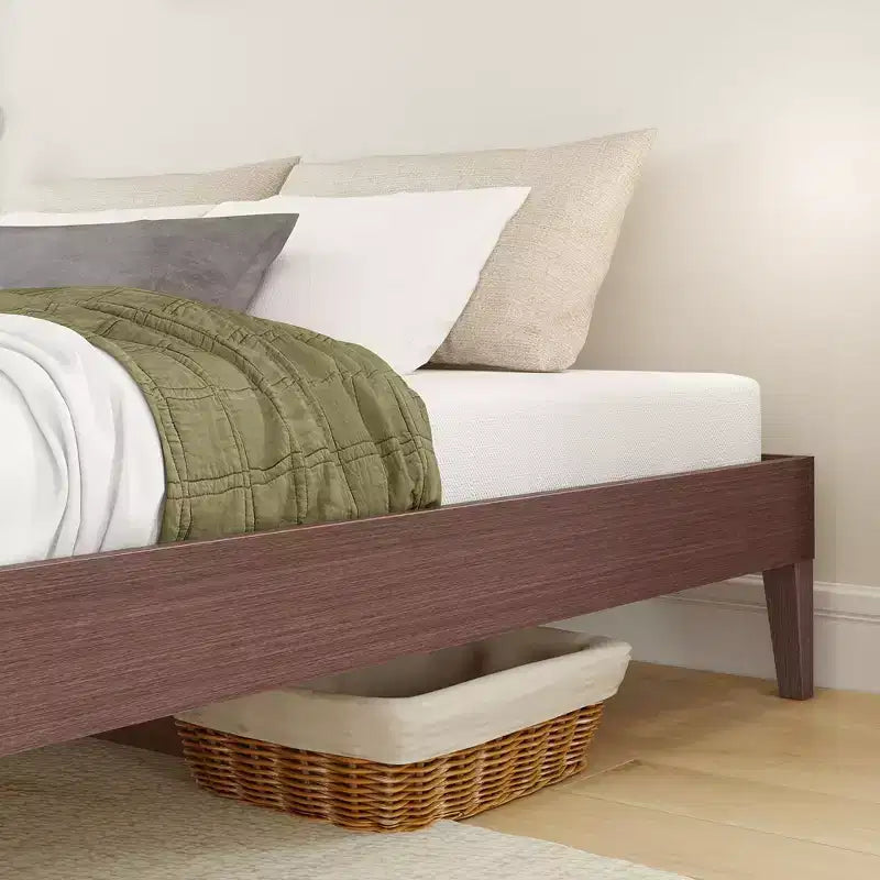 Cadre de lit Now Furniture King, lit plateforme en bois