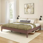 Cadre de lit Now Furniture King, lit plateforme en bois