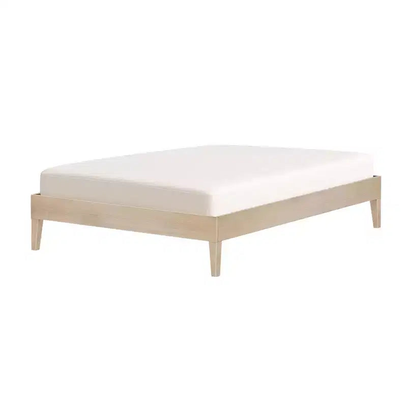 Cadre de lit double Now Furniture, lit plateforme en bois