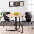 Table à manger ronde pliante Ladston - Beige - SEI
