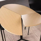 Table à manger ronde pliante Ladston - Beige - SEI