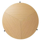 Table à manger ronde pliante Ladston - Beige - SEI