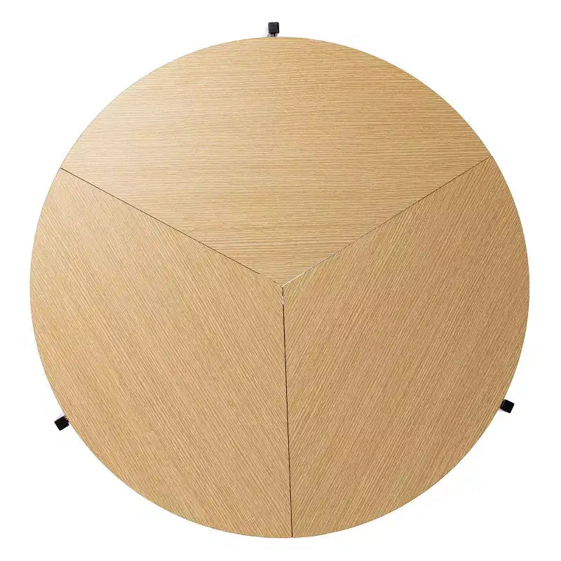 Table à manger ronde pliante Ladston - Beige - SEI
