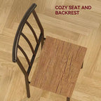 Ensemble table à manger de cuisine moderne carrée 2 pièces pour 2 personnes avec design compact, MDF et acier inoxydable