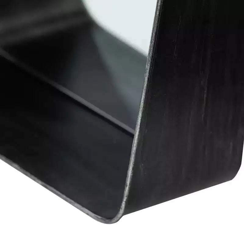 Miroirs décoratifs Amboros avec étagères-Ensemble de 2 pièces - Noir - SEI