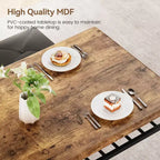Ensemble table de salle à manger 4 places, table de cuisine en métal avec banc rembourré et 2 tabourets carrés, ensemble dînette 4 pièces avec étagères de rangement