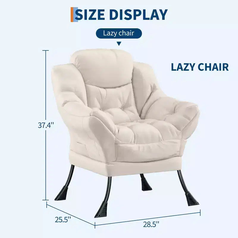 Fauteuil inclinable avec Ottomane, Fauteuil Inclinable Confortable et Moderne avec Poche Latérale, Repose-pieds Pliant