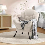 Fauteuil inclinable avec Ottomane, Fauteuil Inclinable Confortable et Moderne avec Poche Latérale, Repose-pieds Pliant