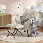Fauteuil inclinable avec Ottomane, Fauteuil Inclinable Confortable et Moderne avec Poche Latérale, Repose-pieds Pliant