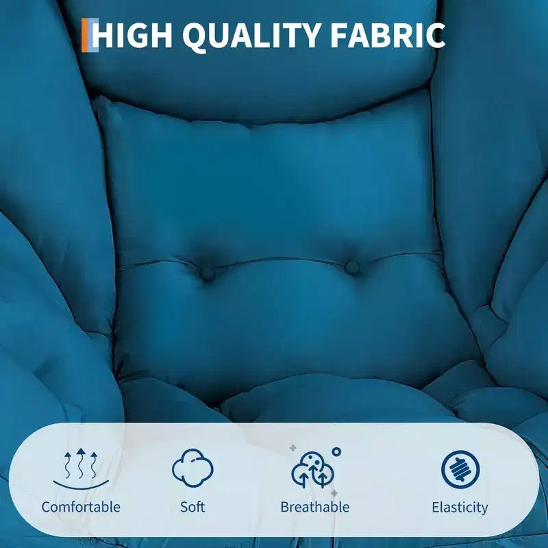 Fauteuil inclinable avec Ottomane, Fauteuil Inclinable Confortable et Moderne avec Poche Latérale, Repose-pieds Pliant