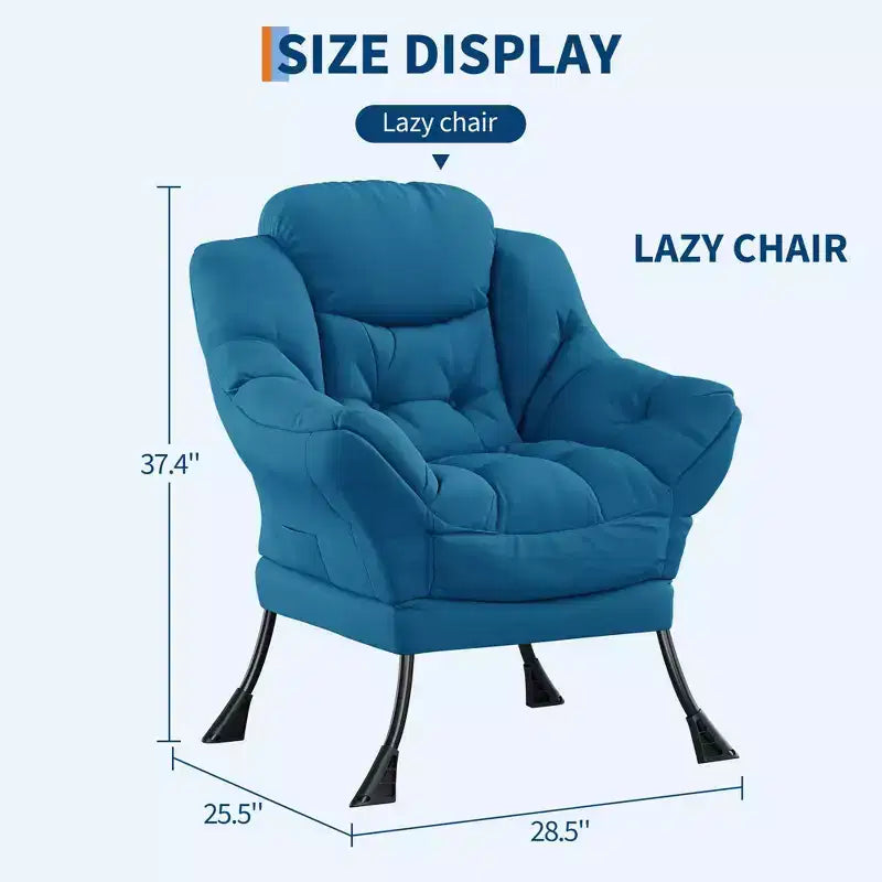 Fauteuil inclinable avec Ottomane, Fauteuil Inclinable Confortable et Moderne avec Poche Latérale, Repose-pieds Pliant