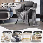Fauteuil inclinable avec Ottomane, Fauteuil Inclinable Confortable et Moderne avec Poche Latérale, Repose-pieds Pliant