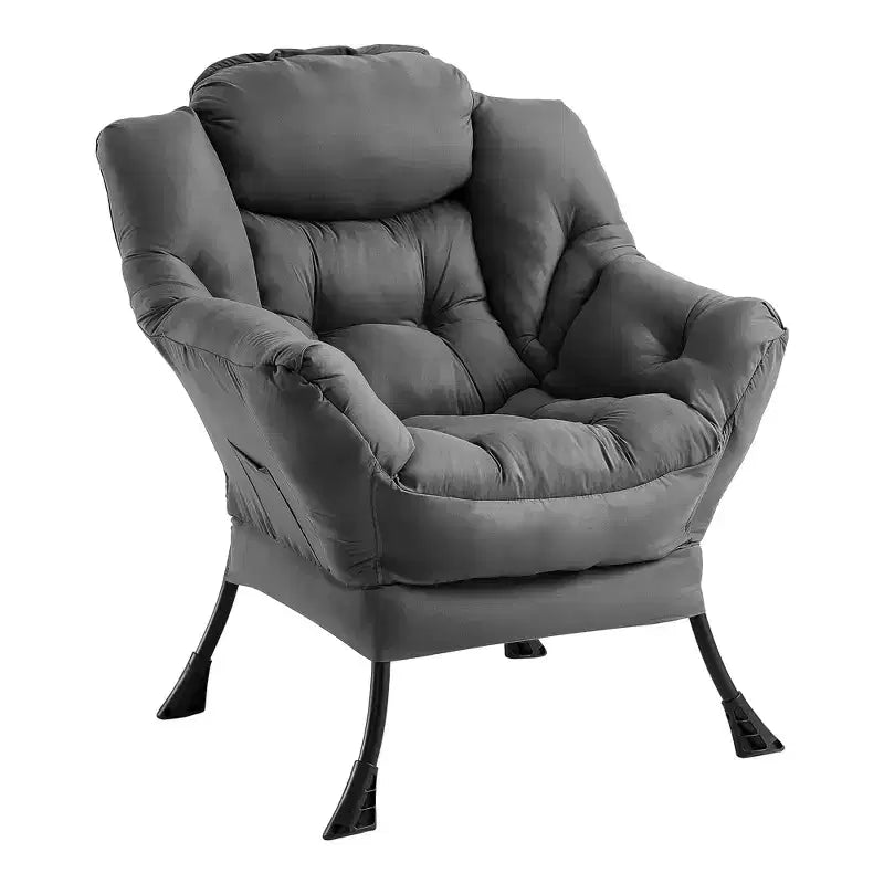 Fauteuil inclinable avec Ottomane, Fauteuil Inclinable Confortable et Moderne avec Poche Latérale, Repose-pieds Pliant