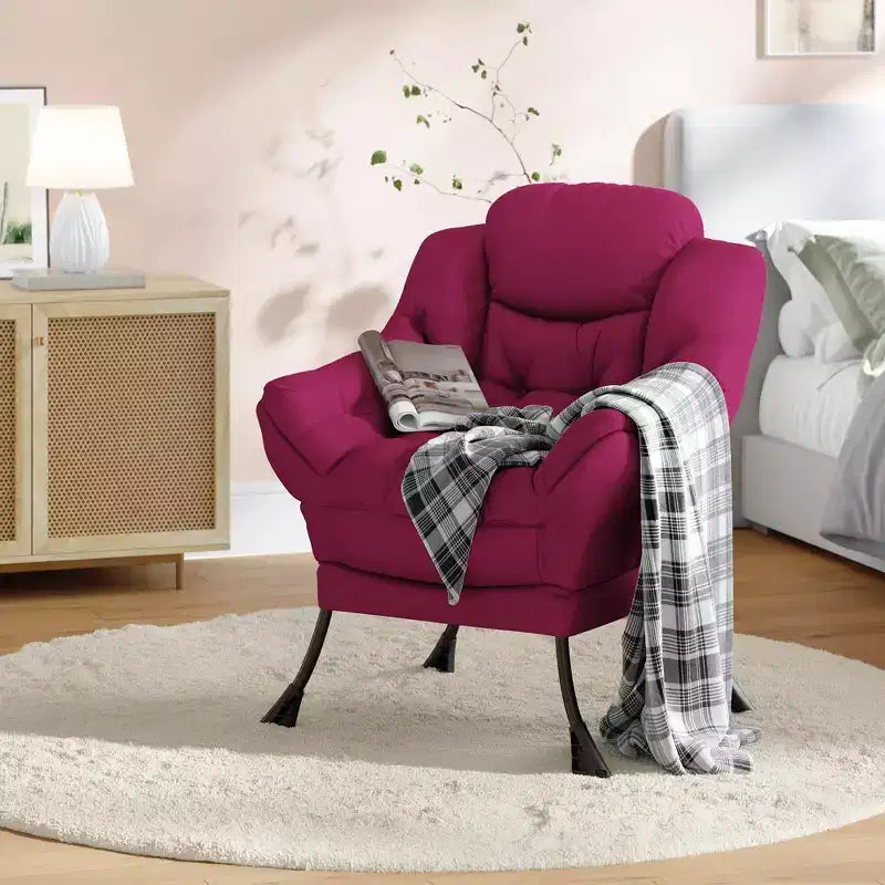 Fauteuil inclinable avec Ottomane, Fauteuil Inclinable Confortable et Moderne avec Poche Latérale, Repose-pieds Pliant