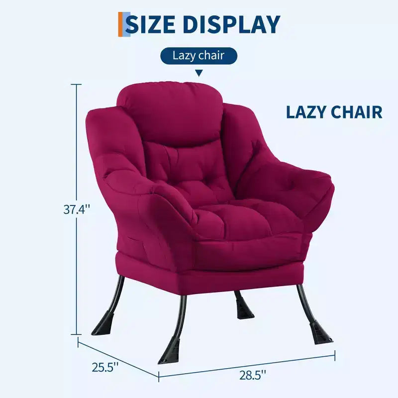 Fauteuil inclinable avec Ottomane, Fauteuil Inclinable Confortable et Moderne avec Poche Latérale, Repose-pieds Pliant
