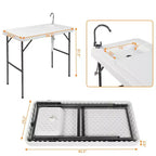 Table de camping pliante rectangulaire d'extérieur Karl Home