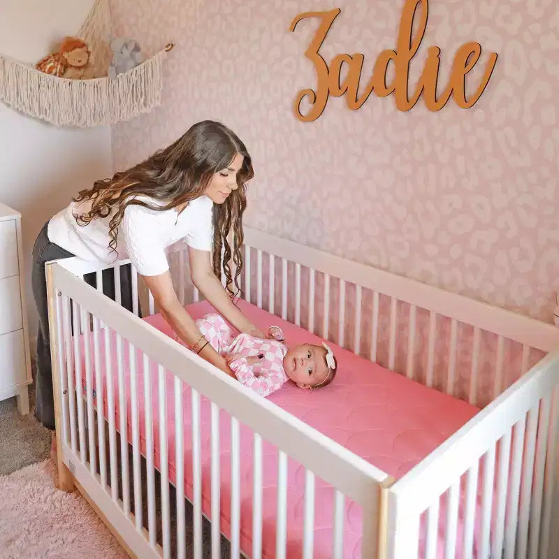 Matelas de mini-lit de bébé Organic Dream ComfortCloud rose