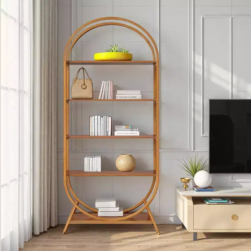 MAYEERTY Bibliothèque sur pied rétro pour bureau salon chambre bibliothèque