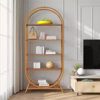 MAYEERTY Bibliothèque sur pied rétro pour bureau salon chambre bibliothèque