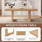 Ensemble table à manger extensible 7 pièces Merax avec 6 chaises à assise rembourrée