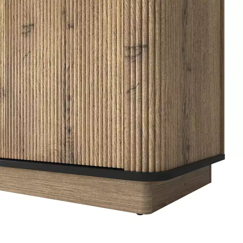 GDFStudio Nicola Buffet multifonctionnel moderne en bois de 55 po à 4 portes