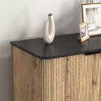 GDFStudio Nicola Buffet multifonctionnel moderne en bois de 55 po à 4 portes