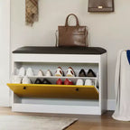 Meuble à chaussures banc de 80 cm, armoire à chaussures moderne pour entrée, avec tiroir abattant et coussin d'assise, pour couloir, chambre, salon