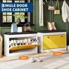 Meuble à chaussures banc de 80 cm, armoire à chaussures moderne pour entrée, avec tiroir abattant et coussin d'assise, pour couloir, chambre, salon