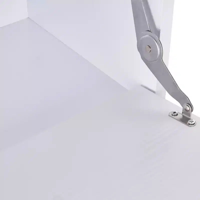 Meuble à chaussures VECELO avec 2 tiroirs basculants, Organisateur de rangement étroit et autonome avec crochets pour entrée ou couloir, Noir/Blanc