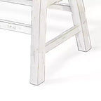 Banc hauteur comptoir Royal Hampton de 33 po de large | Pieds en tréteaux avec repose-pieds | Bois d'acajou