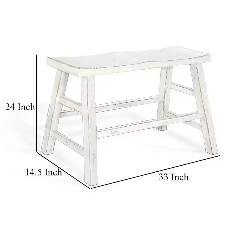 Banc hauteur comptoir Royal Hampton de 33 po de large | Pieds en tréteaux avec repose-pieds | Bois d'acajou