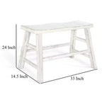 Banc hauteur comptoir Royal Hampton de 33 po de large | Pieds en tréteaux avec repose-pieds | Bois d'acajou