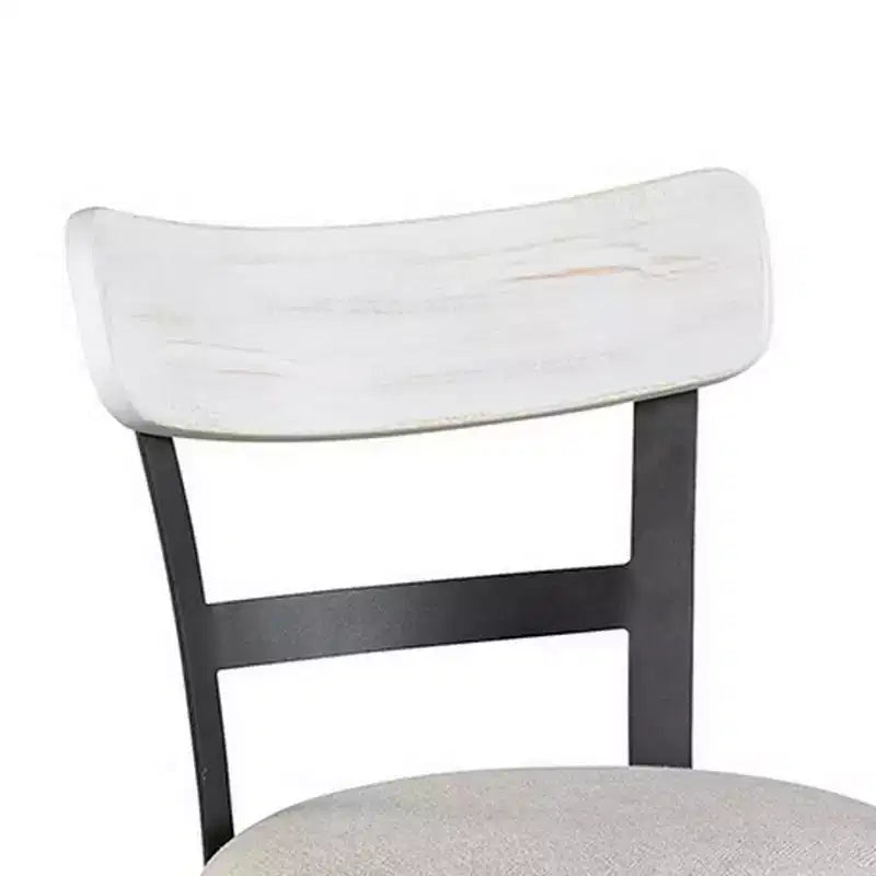 Tabouret de comptoir pivotant Royal Hampton 24,5 po | Clous décoratifs | Dossier incurvé