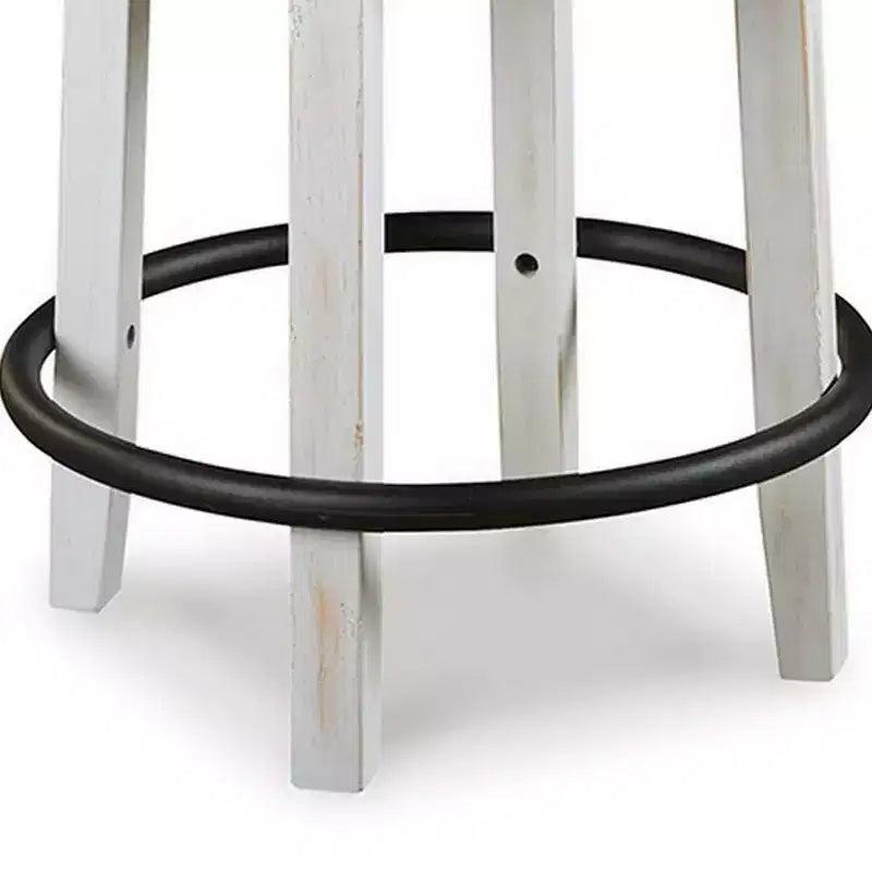 Tabouret de comptoir pivotant Royal Hampton 24,5 po | Clous décoratifs | Dossier incurvé