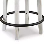 Tabouret de comptoir pivotant Royal Hampton 24,5 po | Clous décoratifs | Dossier incurvé