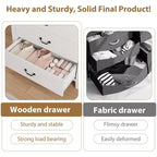 Zstar Commode 5 Tiroirs pour Chambre, Commode Haute 114,8 cm, Meuble de Rangement Vertical Autonome avec Tiroirs, Armoire de Rangement en Bois pour Chambre à Coucher