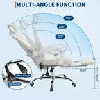 Chaise de bureau ergonomique en maille, chaise de bureau à domicile avec appui-tête et dossier réglables, support lombaire confortable avec roulettes pivotantes à 360°