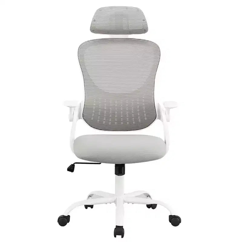 Chaise de bureau ergonomique MAYEERTY - Dossier haut, roulettes, accoudoirs relevables, réglable