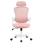 Chaise de bureau ergonomique MAYEERTY - Dossier haut, roulettes, accoudoirs relevables, réglable