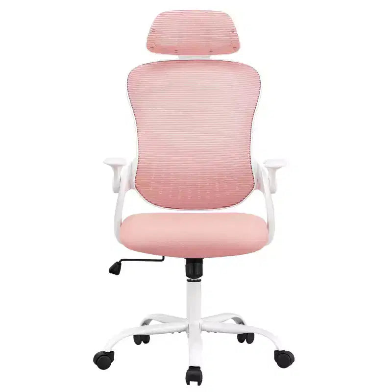 Chaise de bureau ergonomique MAYEERTY - Dossier haut, roulettes, accoudoirs relevables, réglable