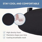 Chaise de bureau ergonomique MAYEERTY - Dossier haut, roulettes, accoudoirs relevables, réglable