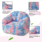 Fauteuil poire oversize en fausse fourrure rembourré de mousse, canapé douillet pour adultes et enfants, parfait pour les jeux vidéo, la lecture et les dortoirs