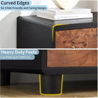 Commode moderne GustoWave, commode à tiroirs avec grande unité de rangement pour chambre, salon, couloir, chêne naturel