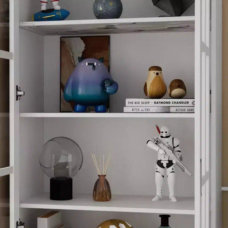 Étagère Famapy – Rangement élégant et polyvalent – Vitrine pour vos trésors littéraires et objets décoratifs