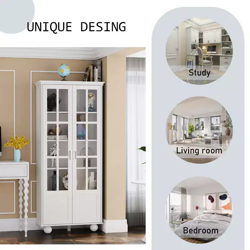 Étagère Famapy – Rangement élégant et polyvalent – Vitrine pour vos trésors littéraires et objets décoratifs