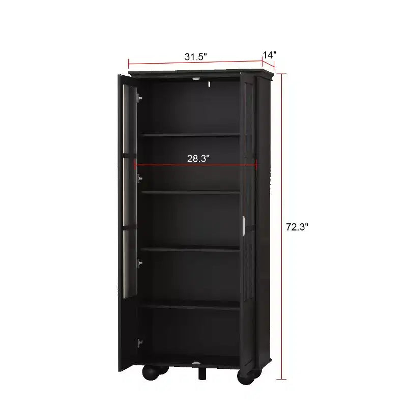 Étagère Famapy – Rangement élégant et polyvalent – Vitrine pour vos trésors littéraires et objets décoratifs