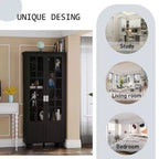 Étagère Famapy – Rangement élégant et polyvalent – Vitrine pour vos trésors littéraires et objets décoratifs